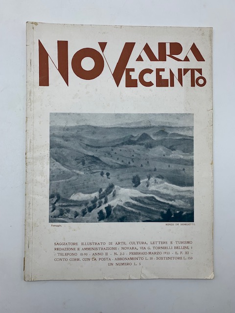 Novara Novecento. Saggiatore mensile illustrato d’arte, cultura, lettere e turismo, anno II, febbraio-marzo 1933
